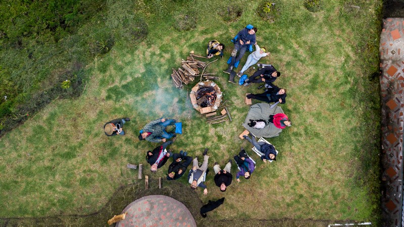 Groupe de videastes drone
