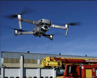 Drone de secours utilisé par les pompiers