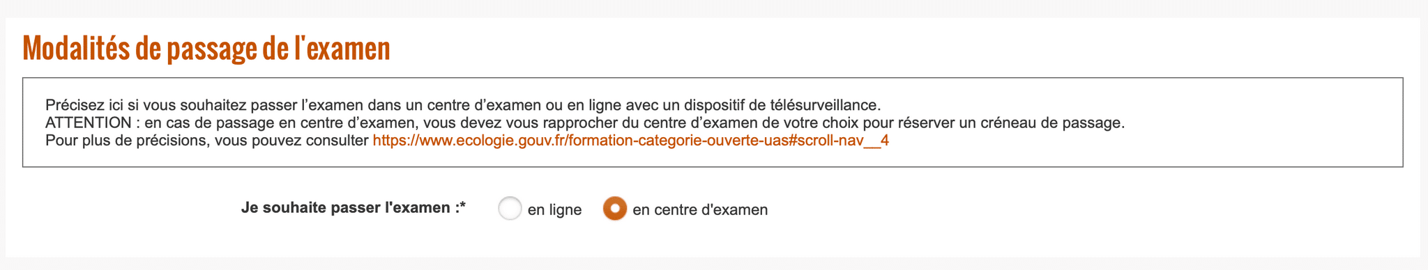 Inscription en centre AlphaTango