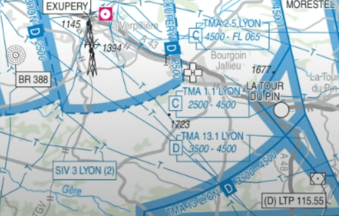 Carte classes drone Lyon