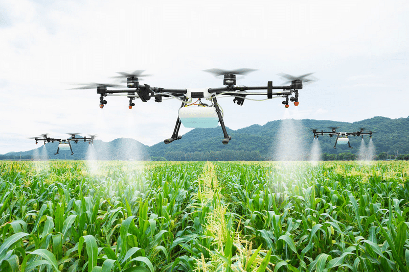 Drone pour utilisation agricole