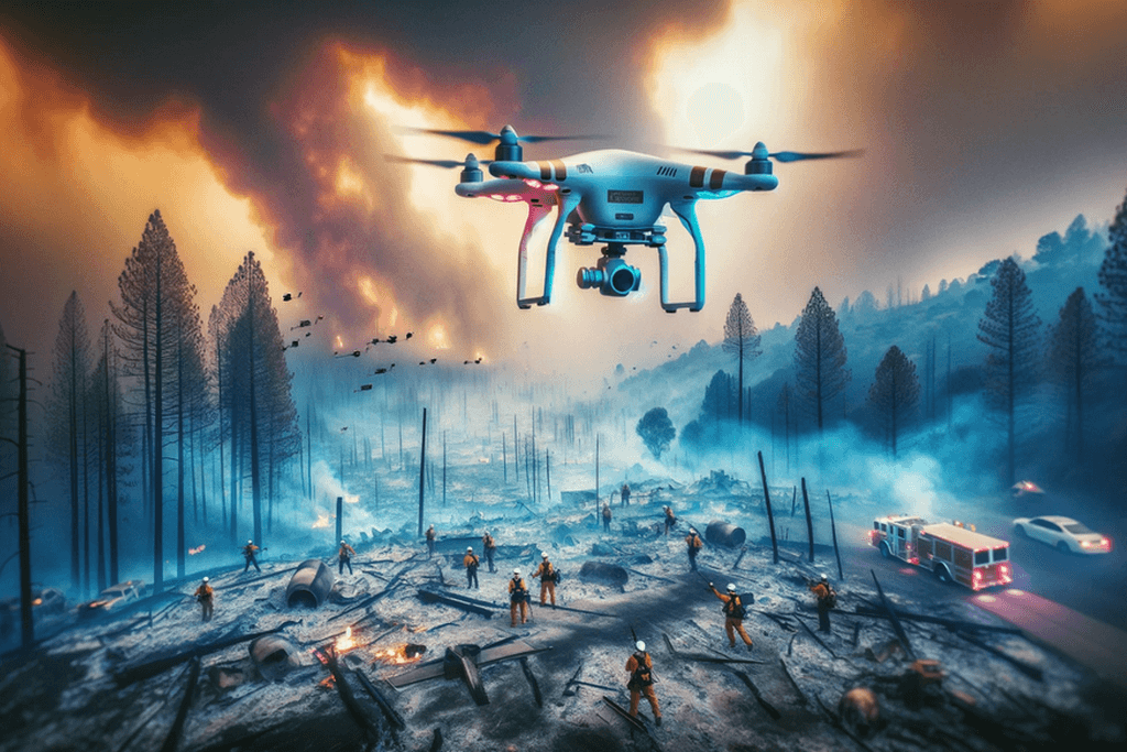 Sécurité et prévention incendie drone