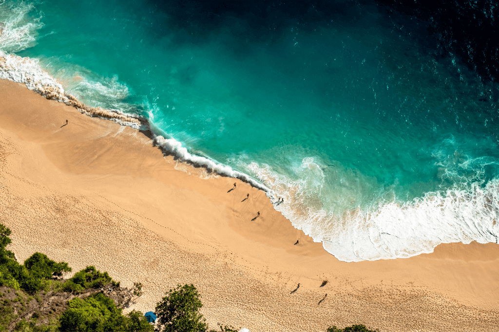 Voyage plage drone
